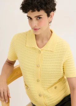 Chaqueta de punto con botones decorativos