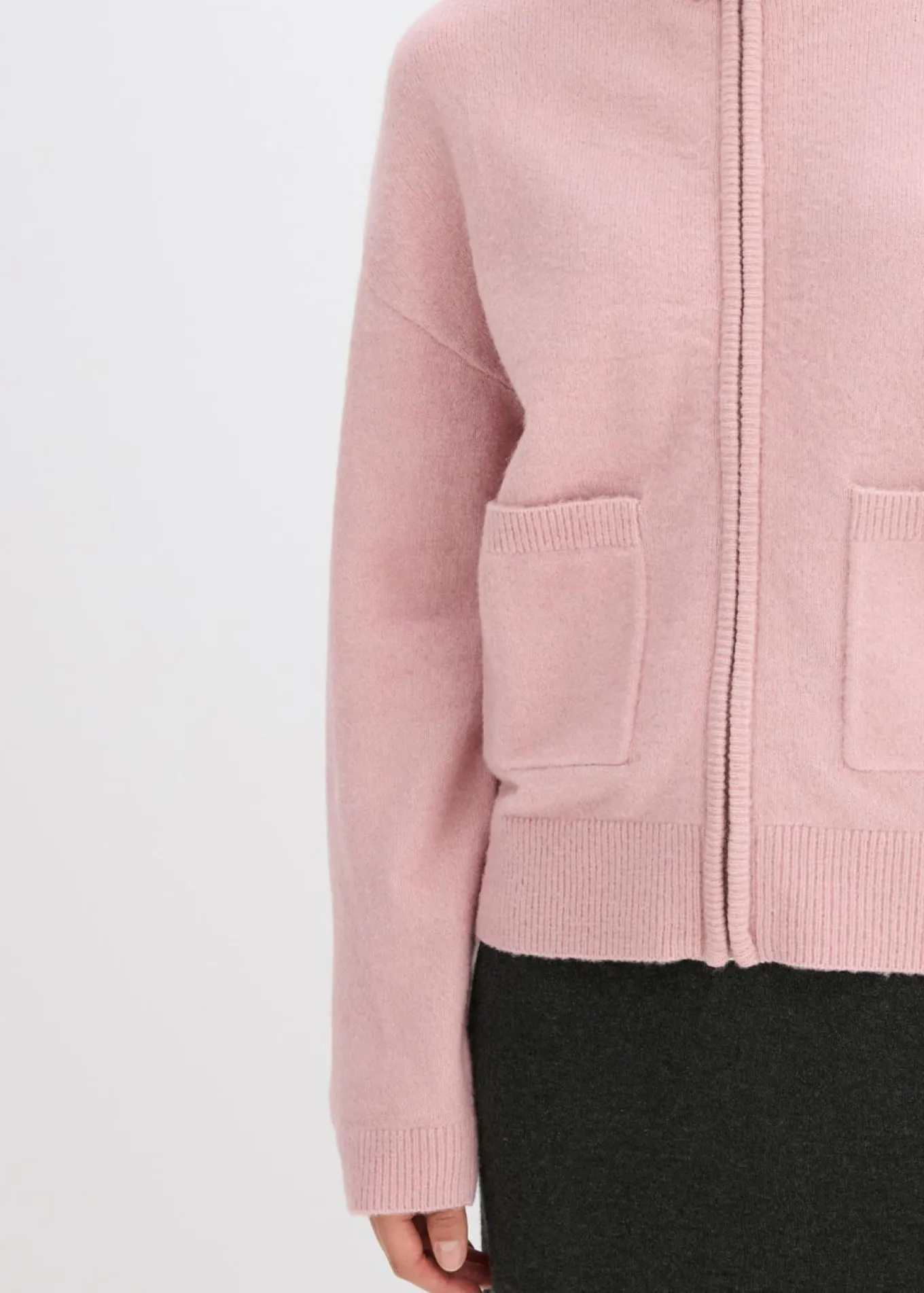 Chaqueta de punto con cremallera