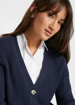 Chaqueta de punto de canalé