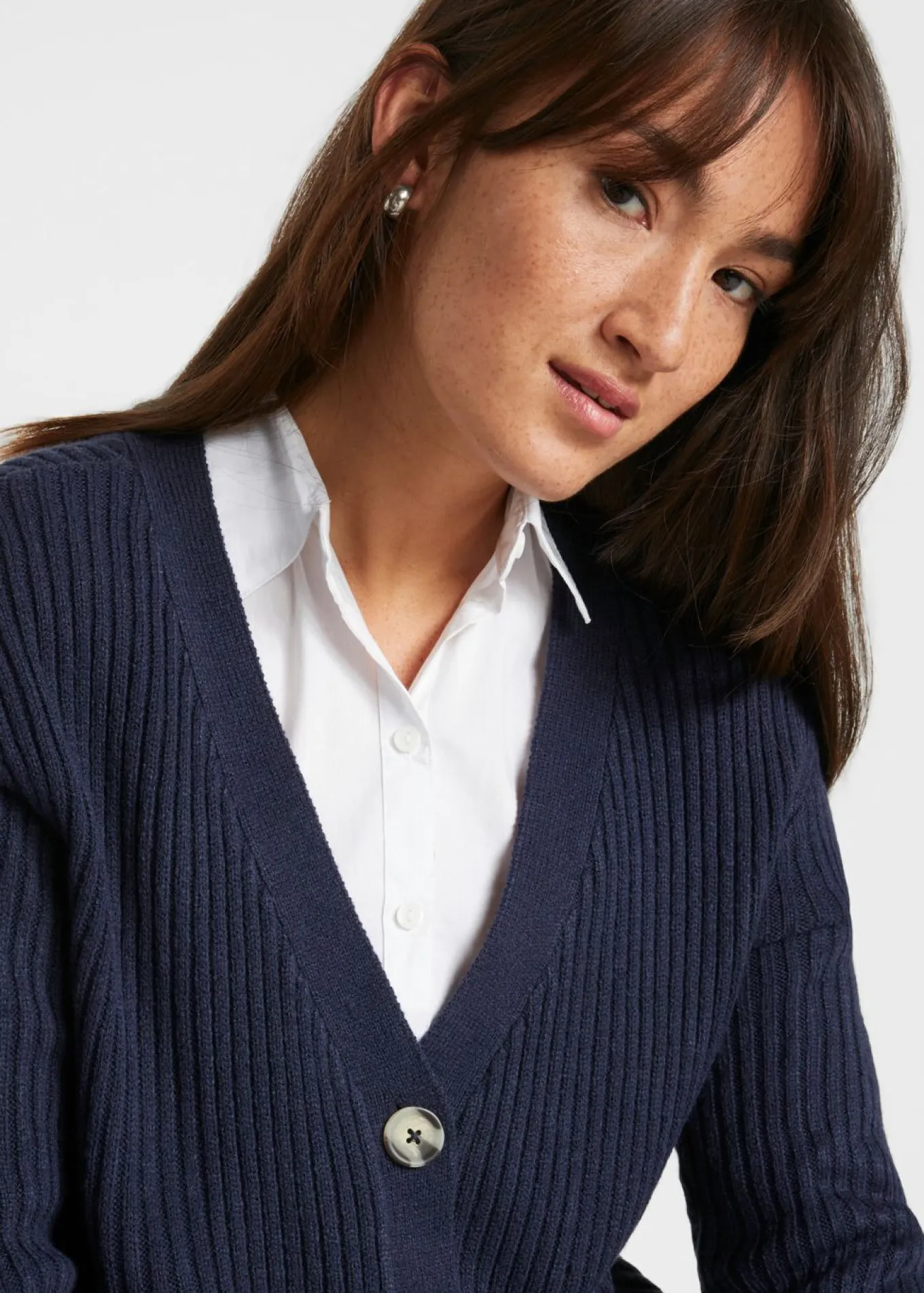 Chaqueta de punto de canalé