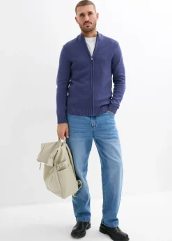 Chaqueta de punto fino de algodón puro