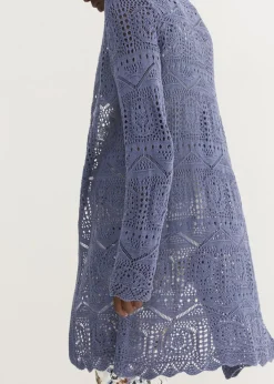 Chaqueta de punto larga