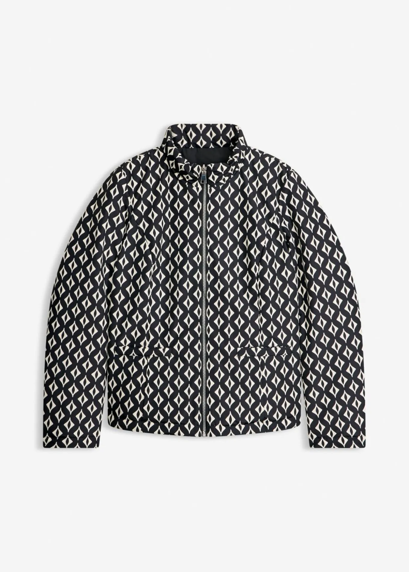 Chaqueta guateada reversible con estampado