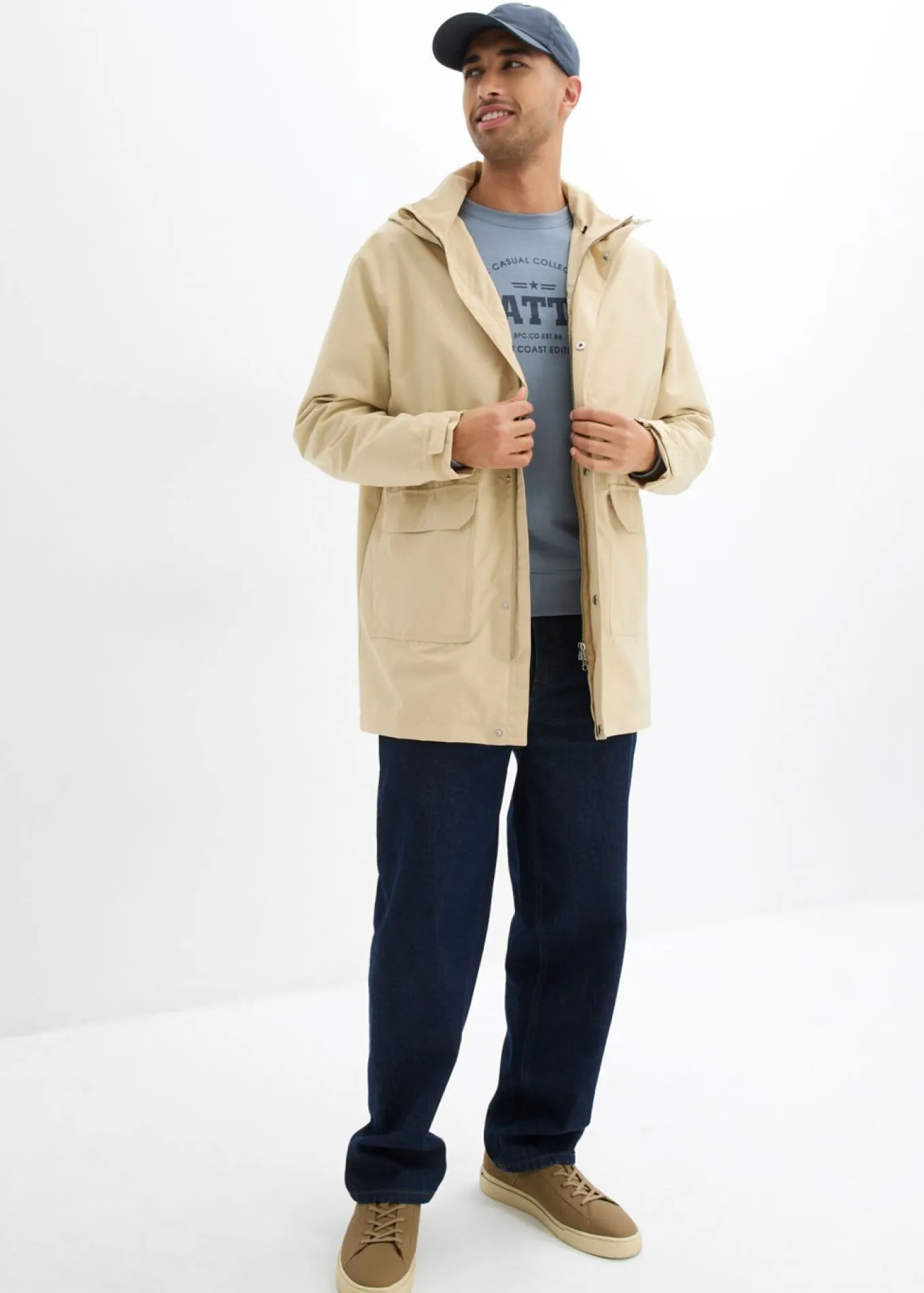 Chaqueta larga, loose fit