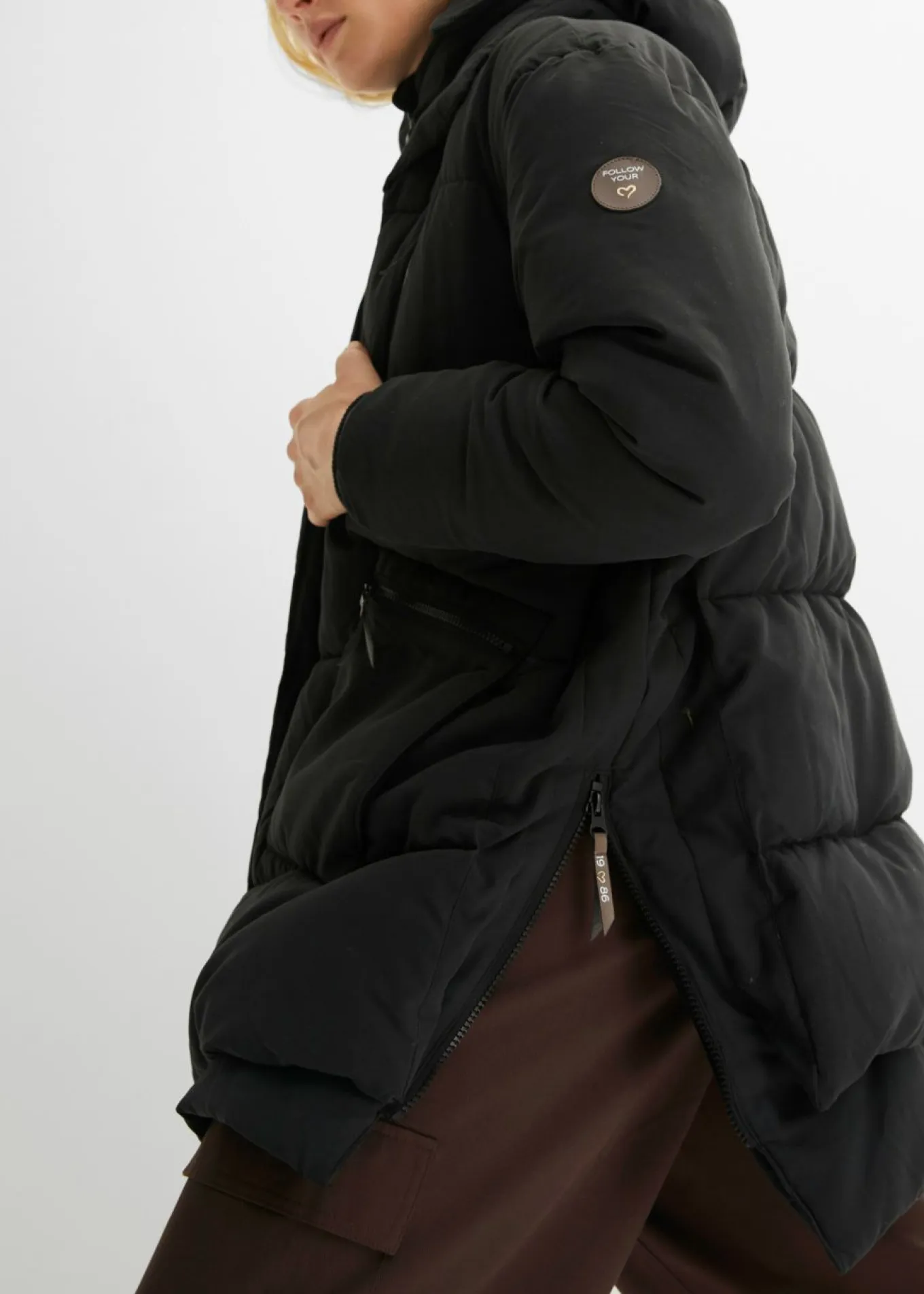 Chaqueta oversize de invierno con capucha