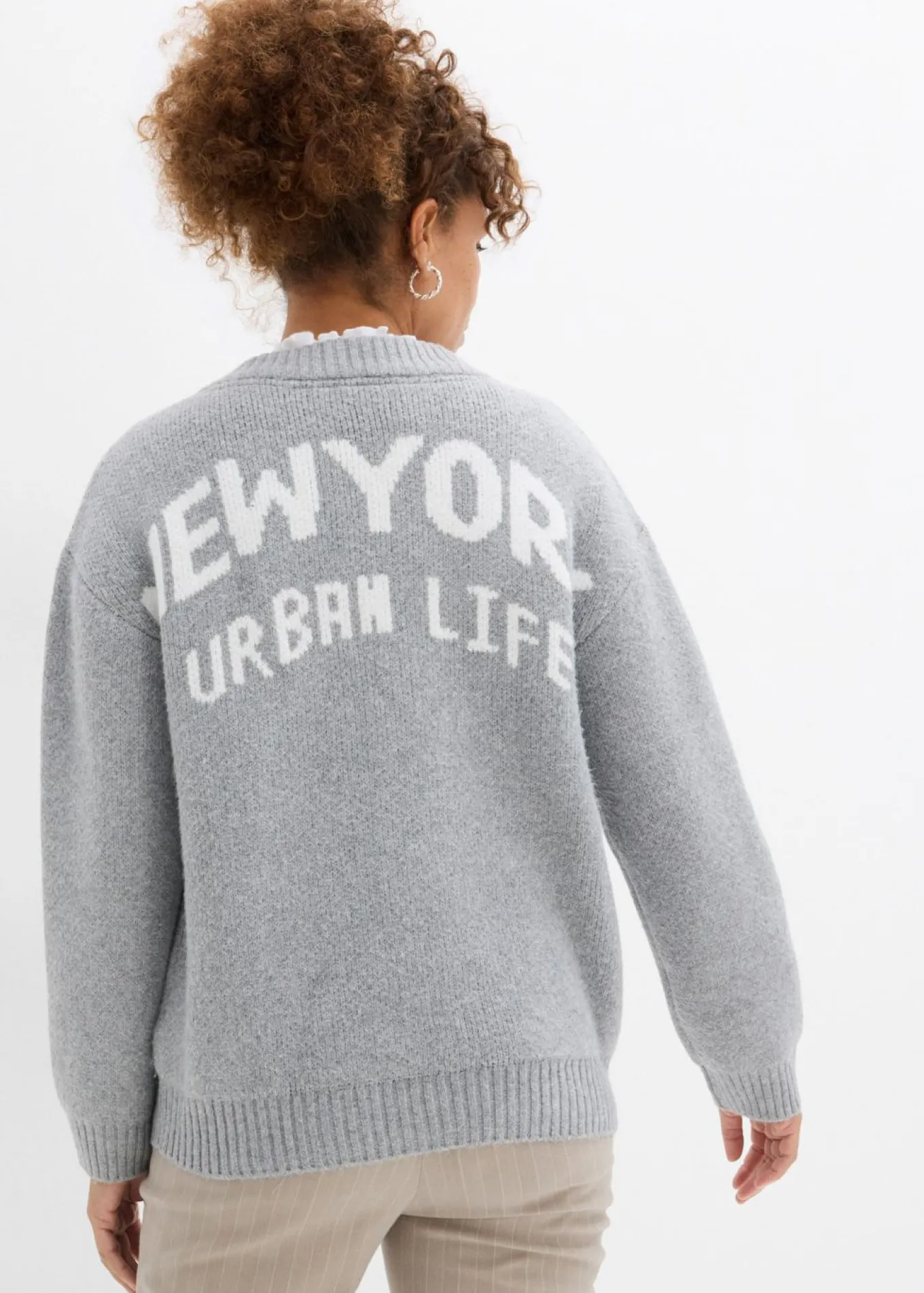 Chaqueta oversize de punto