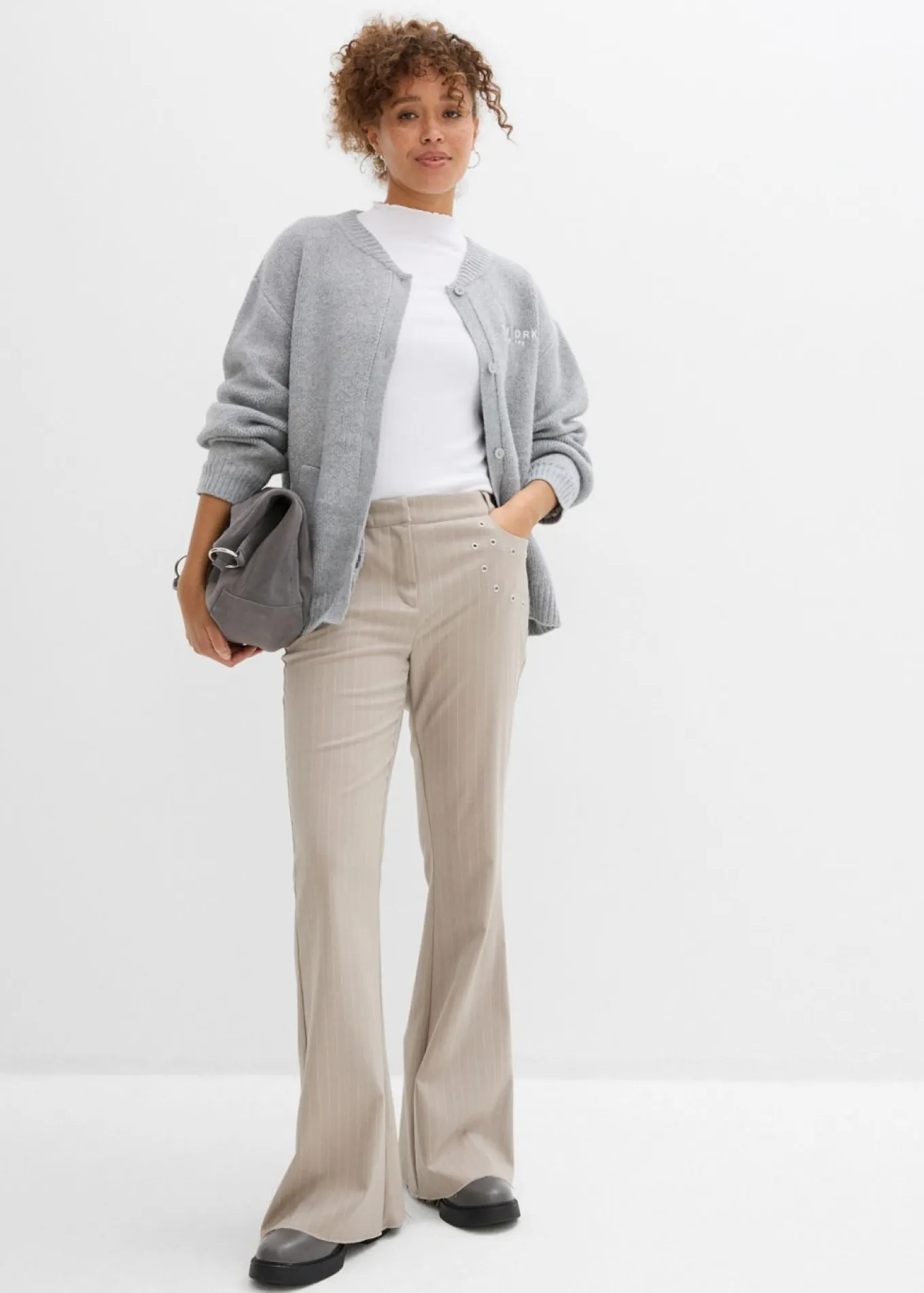 Chaqueta oversize de punto