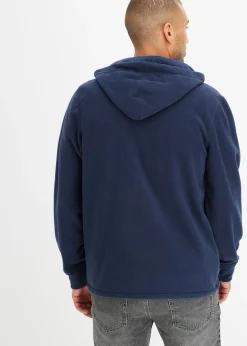 Chaqueta polar con capucha y bolsillos