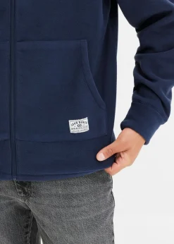 Chaqueta polar con capucha y bolsillos