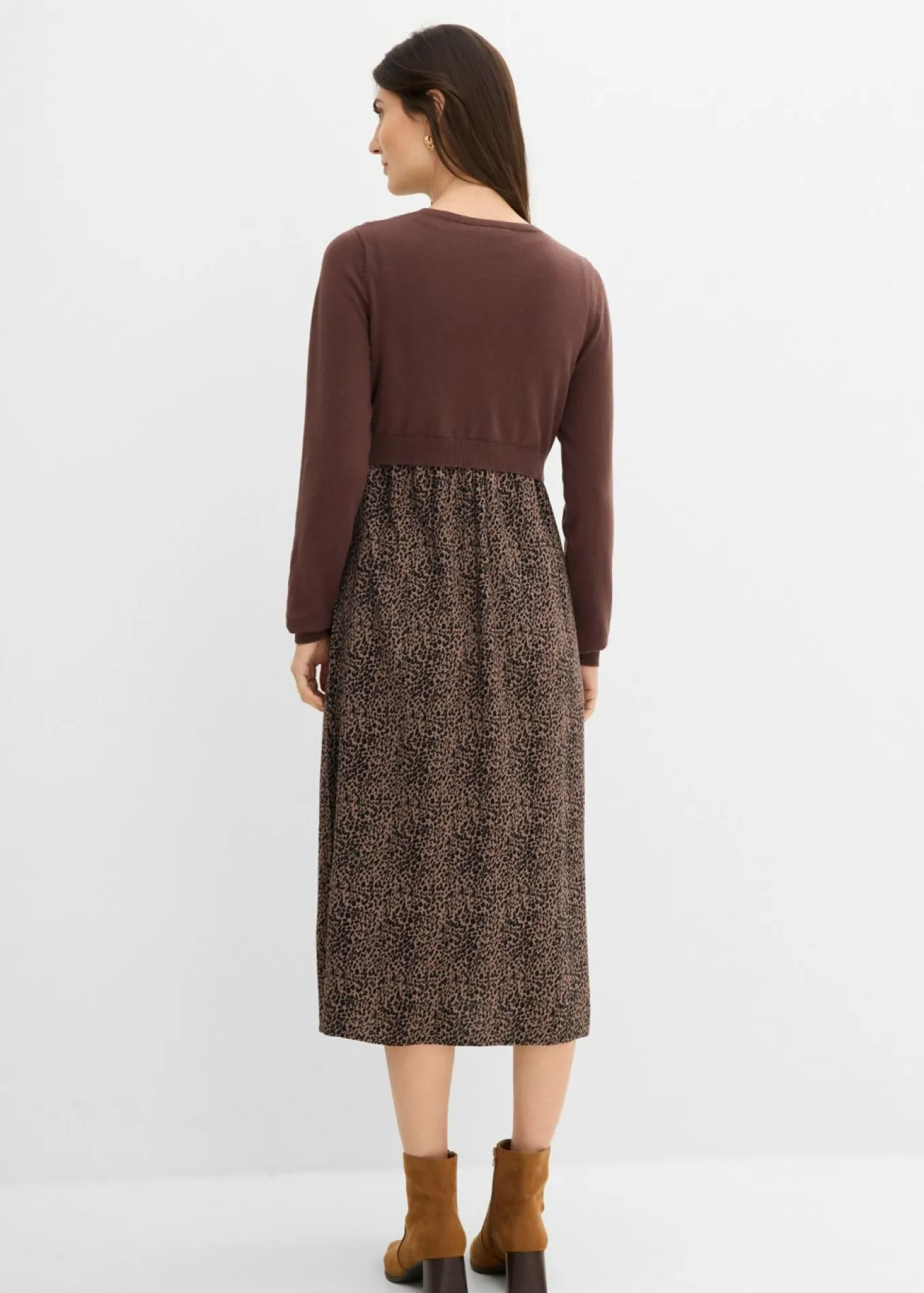 Conjunto 3 en 1 compuesto por jersey y vestido premamá con función de lactancia (2 piezas)