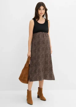 Conjunto 3 en 1 compuesto por jersey y vestido premamá con función de lactancia (2 piezas)