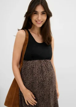 Conjunto 3 en 1 compuesto por jersey y vestido premamá con función de lactancia (2 piezas)