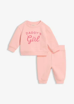 Conjunto de sudadera y pantalón de algodón orgánico puro (2 piezas)