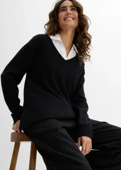 Conjunto premamá/de lactancia compuesto por jersey y blusa sin mangas de algodón orgánico