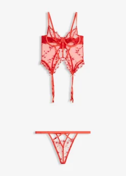 Corsé y tanga (conjunto de 2 piezas)