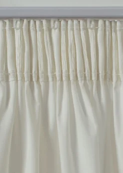 Cortina de algodón orgánico con bordes bordados (1 unidad)