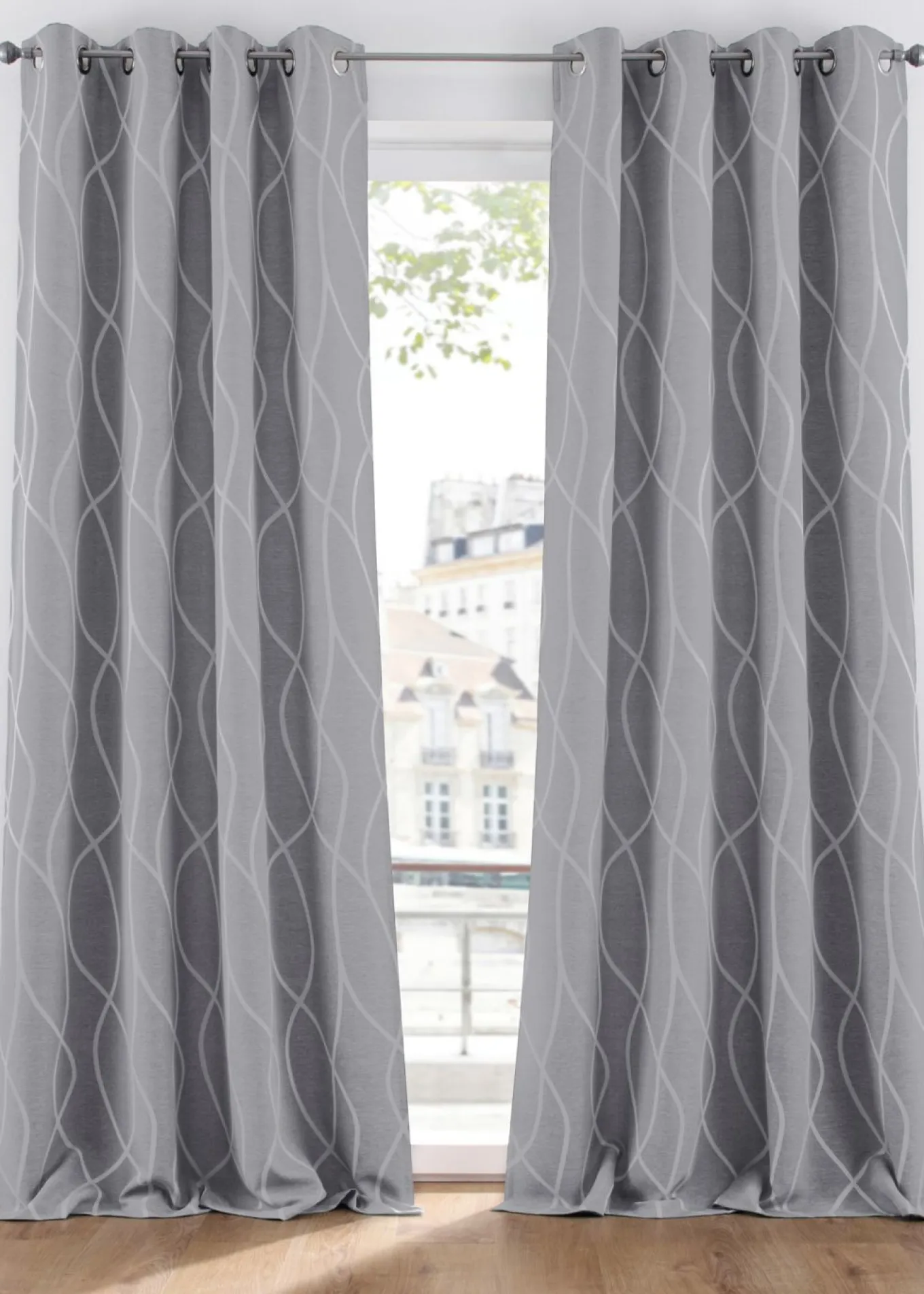 Cortina de jacquard (1 unidad)