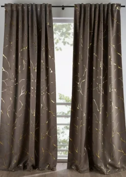 Cortina oscurecedora con estampado brillante (1 unidad)