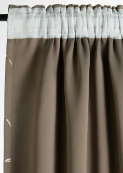 Cortina oscurecedora con estampado brillante (1 unidad)
