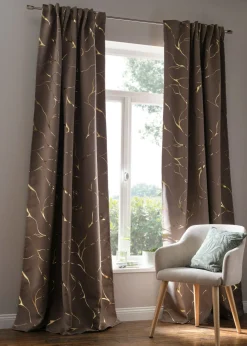 Cortina oscurecedora con estampado brillante (1 unidad)