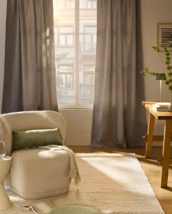Cortinas oscurecedoras con estructura (2 unidades)