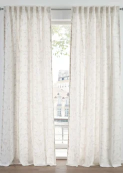 Cortinas semitransparentes, también en largo extra (2 unidades)