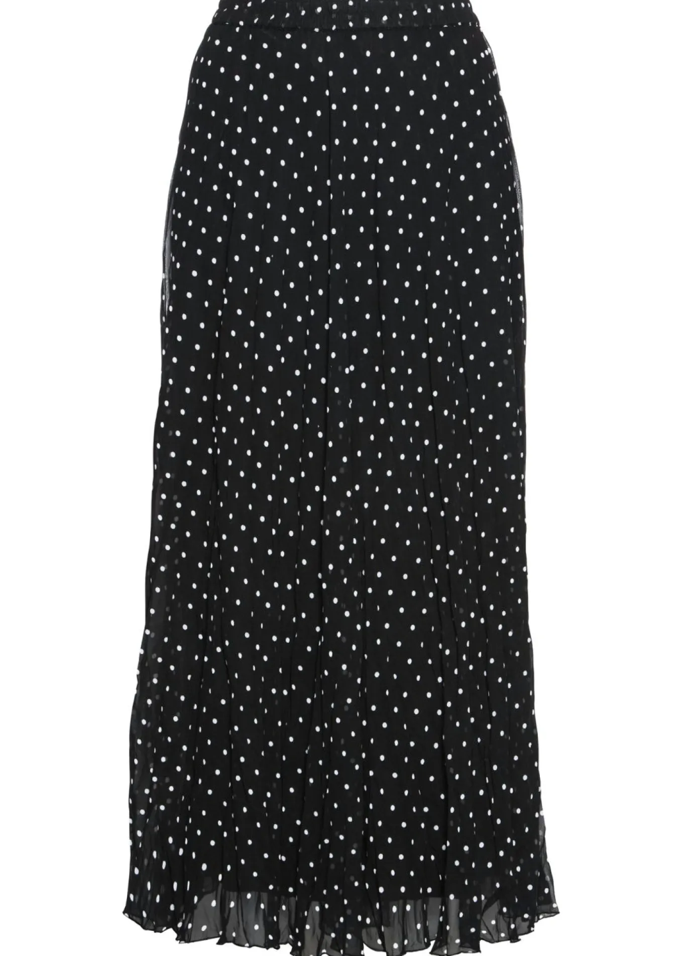 Falda de gasa con look arrugado