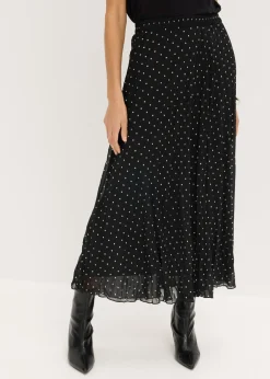 Falda de gasa con look arrugado