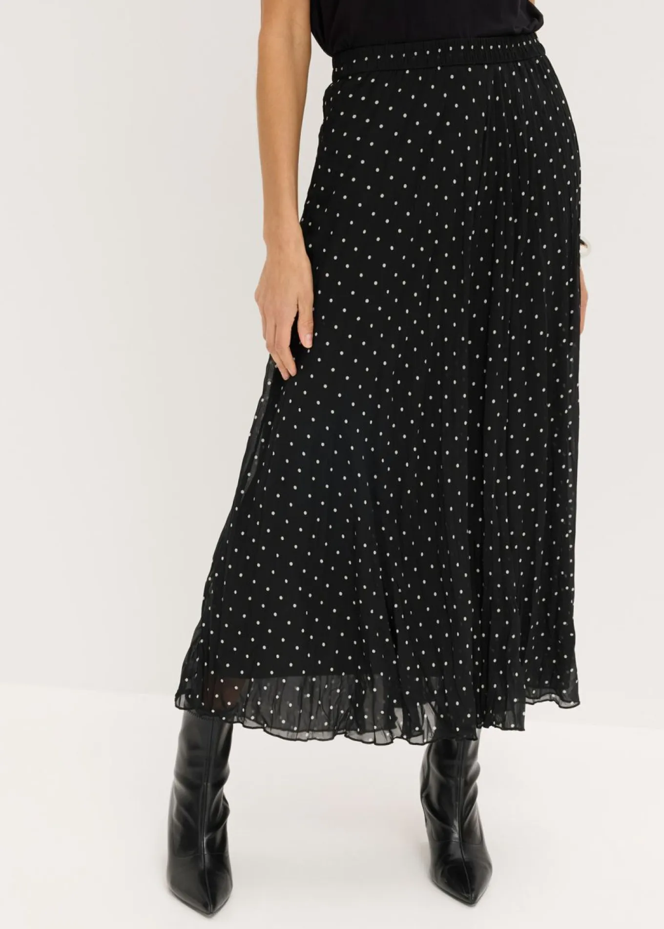 Falda de gasa con look arrugado