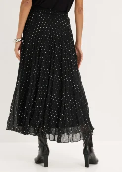 Falda de gasa con look arrugado