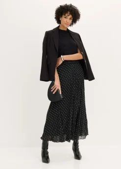 Falda de gasa con look arrugado