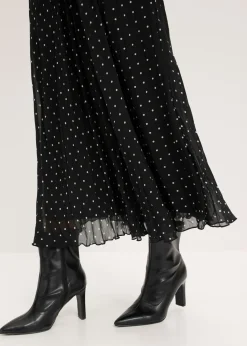 Falda de gasa con look arrugado