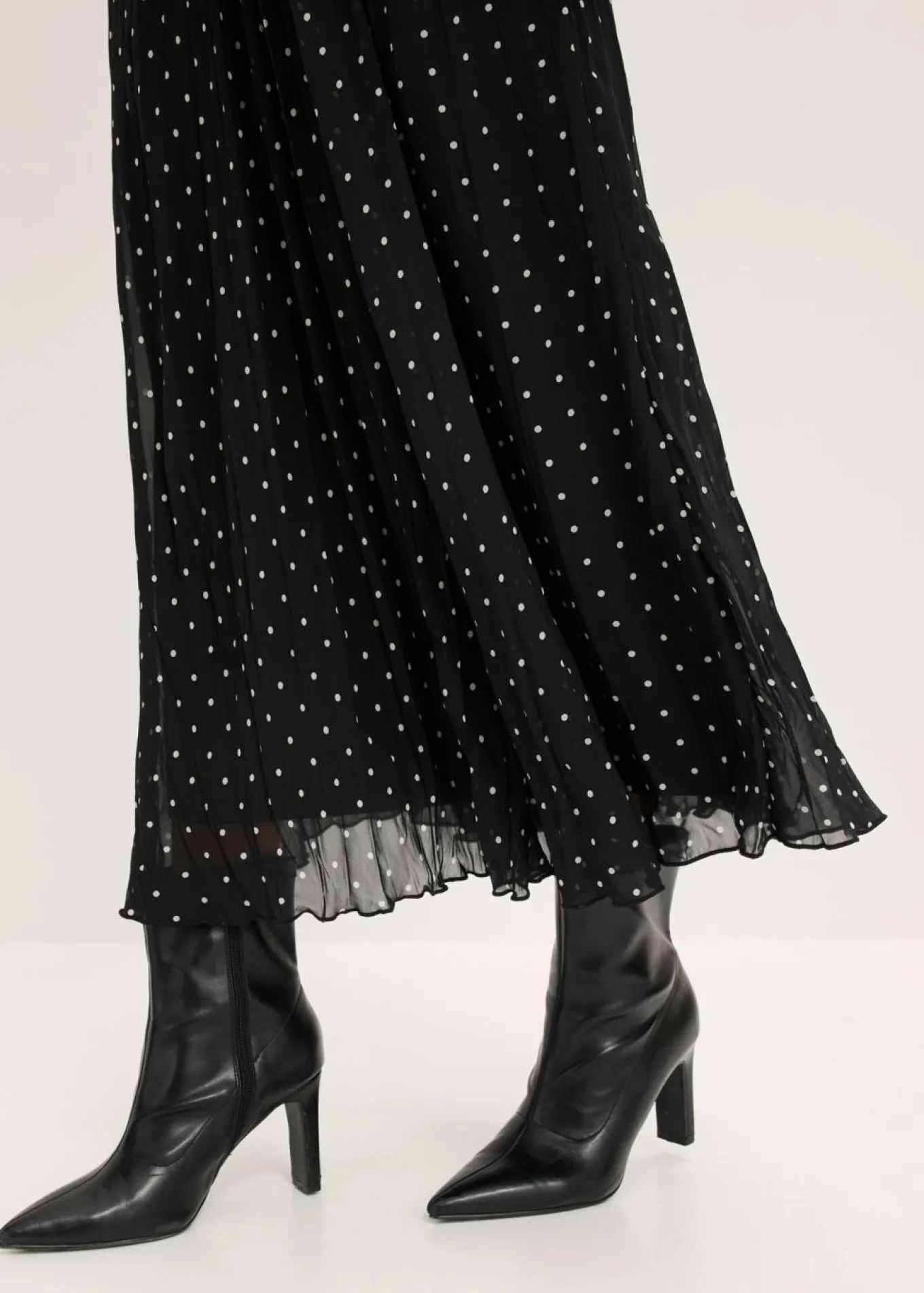 Falda de gasa con look arrugado