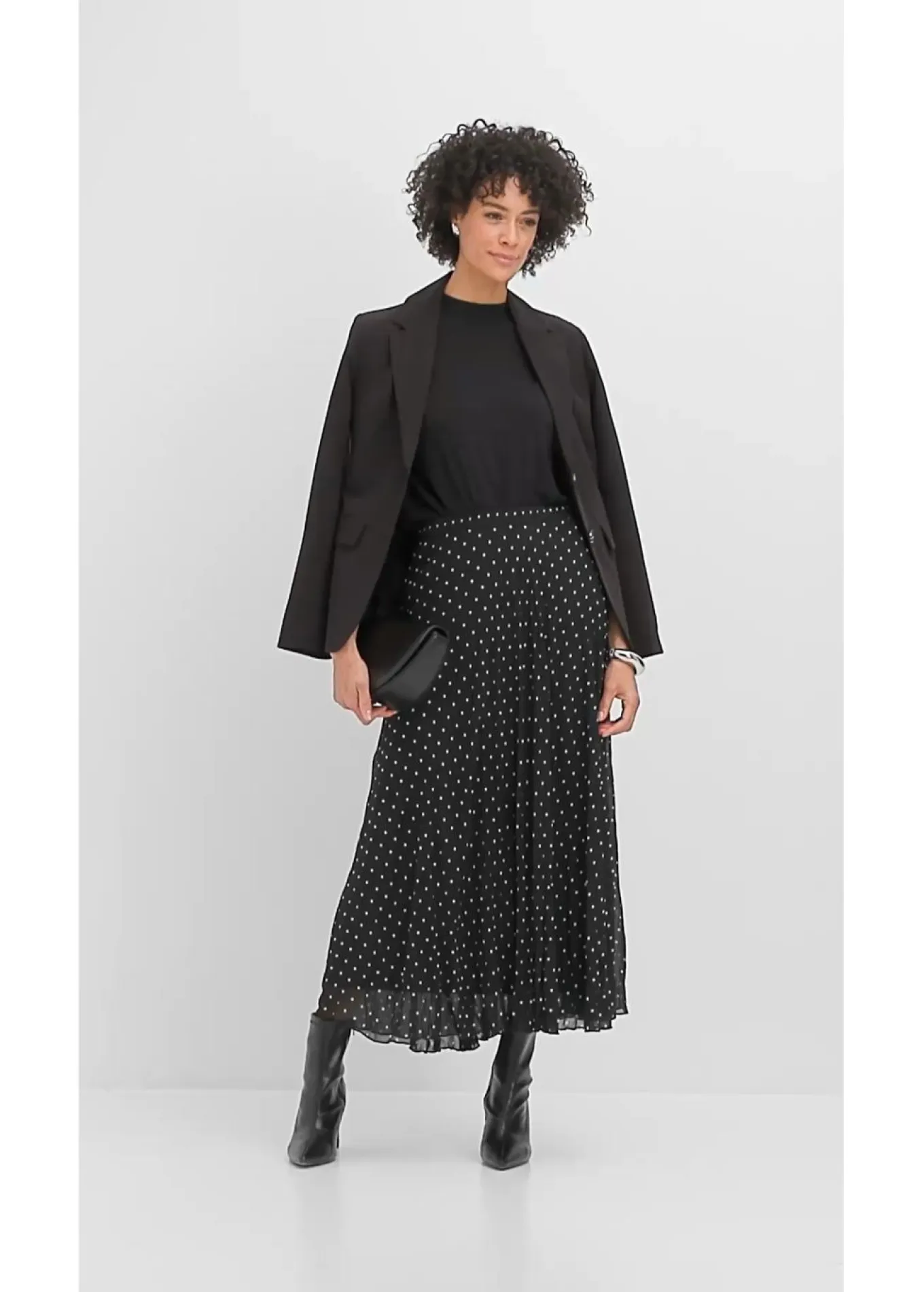 Falda de gasa con look arrugado