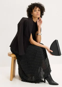 Falda de gasa con look arrugado