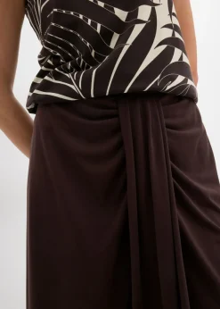 Falda de punto con cinturilla cómoda