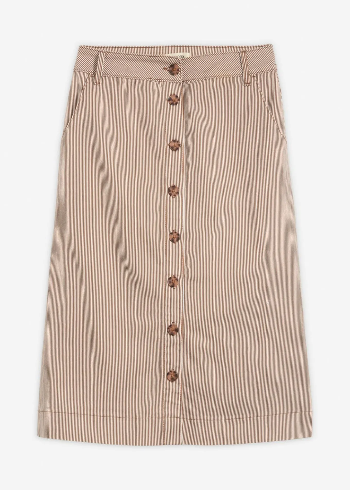 Falda midi de rayas