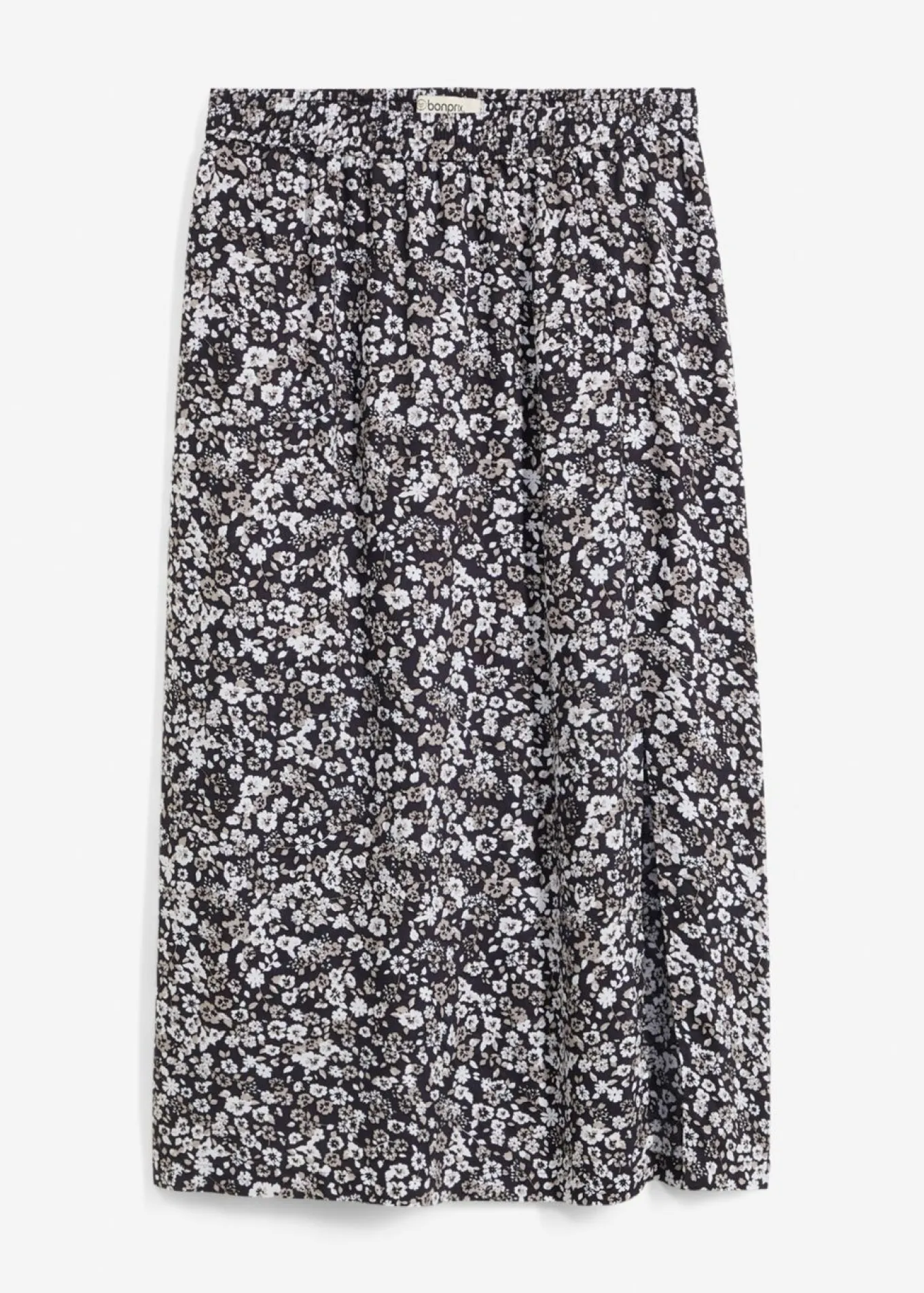 Falda midi de viscosa