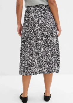 Falda midi de viscosa