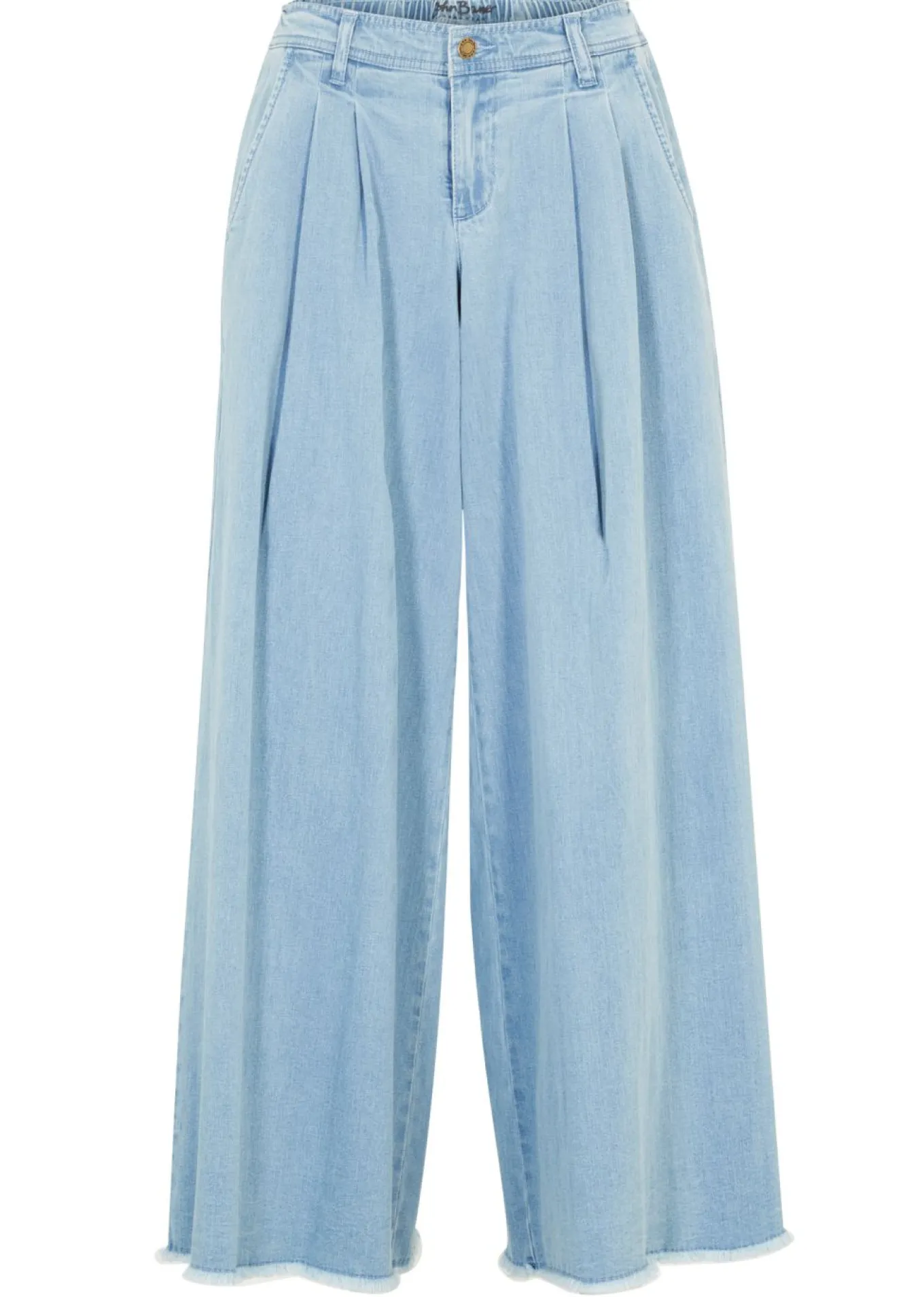 Falda pantalón, vaquera, wide-leg
