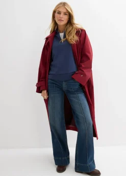 Gabardina con trabillas