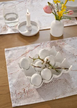 Huevos decorativos con soporte (6 unidades)