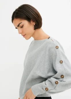 Jersey con detalles de botón
