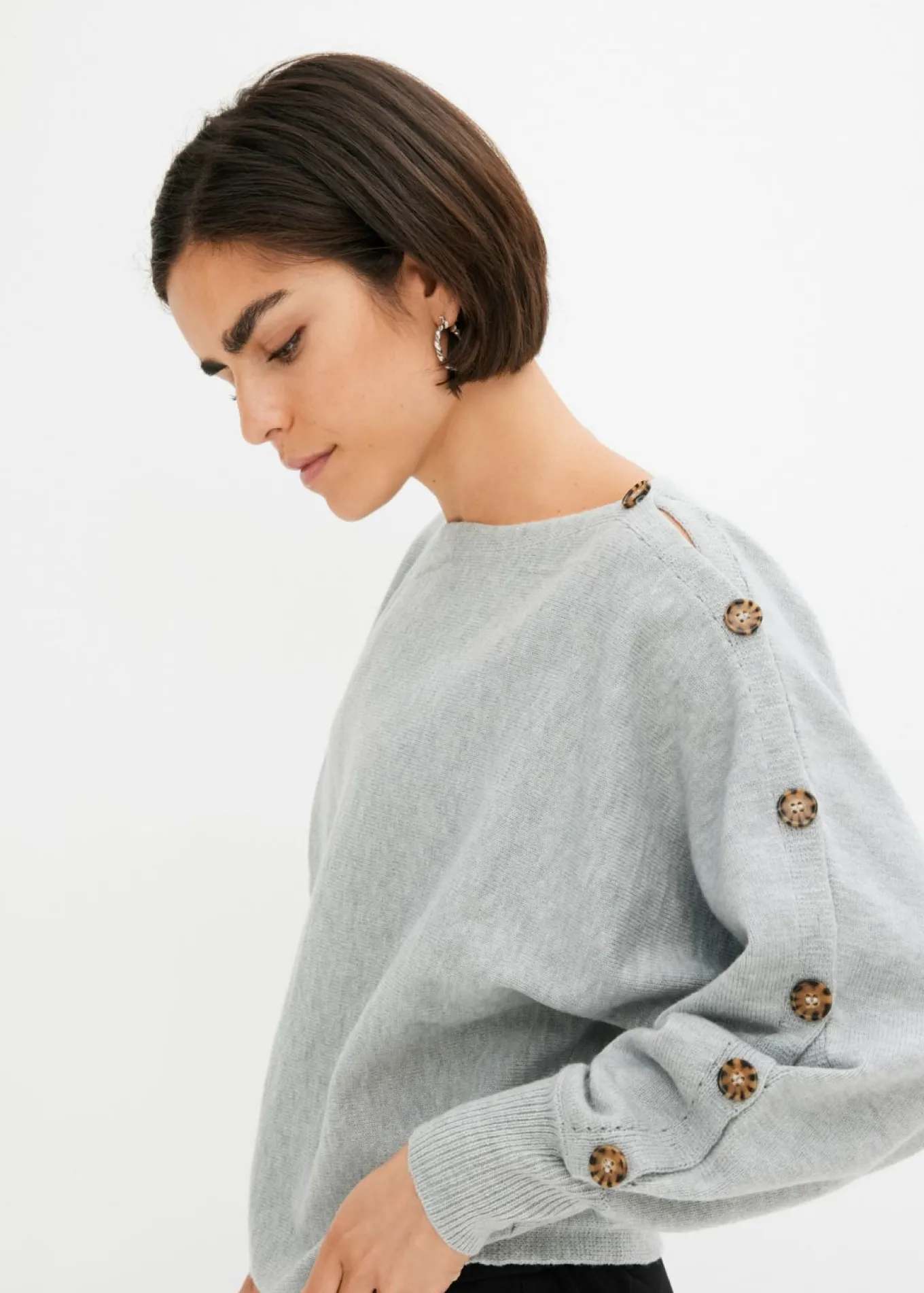 Jersey con detalles de botón