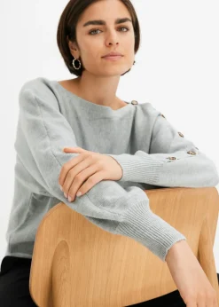 Jersey con detalles de botón