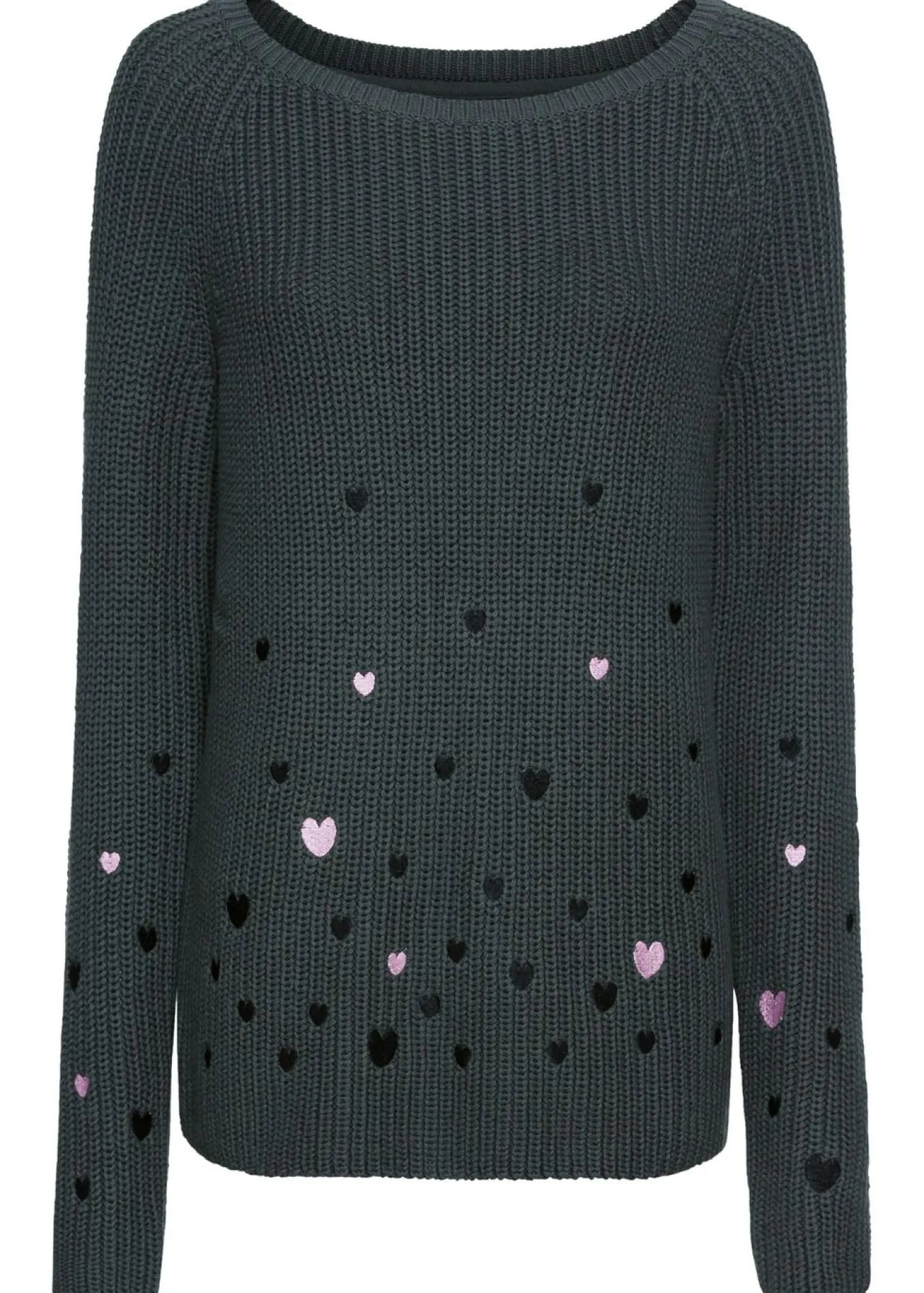 Jersey con dibujos de corazones