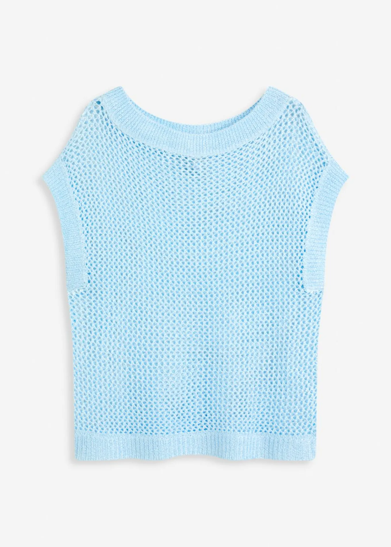 Jersey de ajour con hilo brillante