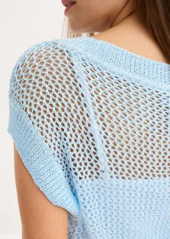 Jersey de ajour con hilo brillante