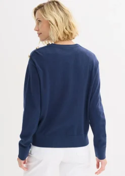 Jersey de algodón con detalle de botones