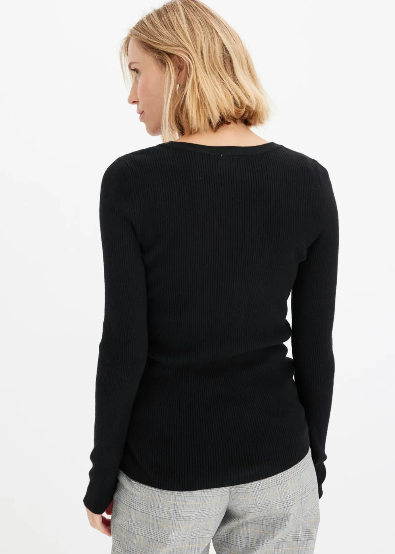 Jersey de canalé con viscosa
